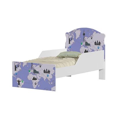 Mini Cama Mapa De Viagens Com Colchão