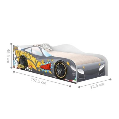 Cama Infantil Glow Faísca Cinza