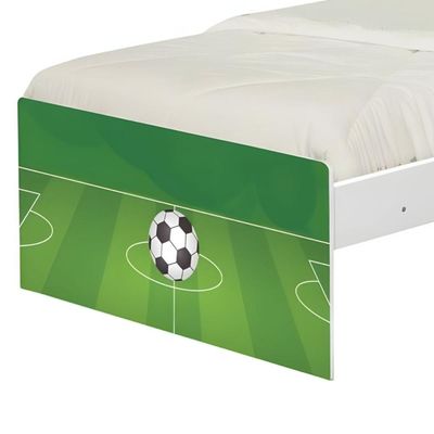 Bicama Juvenil Adesivada Futebol Gramado Com Colchões