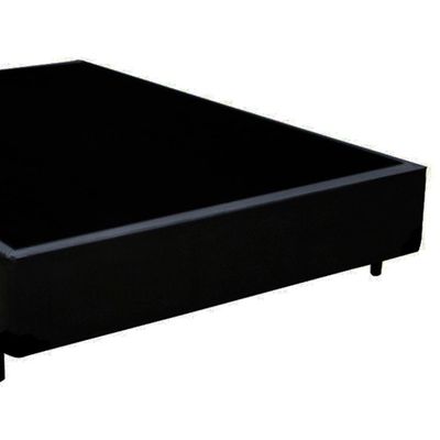 Cama Box Casal Sintético Mega Cama Preto 138x188x42cm