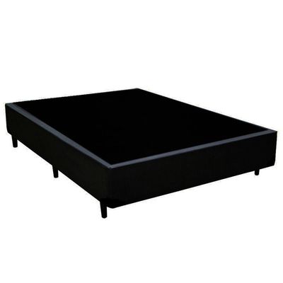 Cama Box Casal Sintético Mega Cama Preto 138x188x42cm