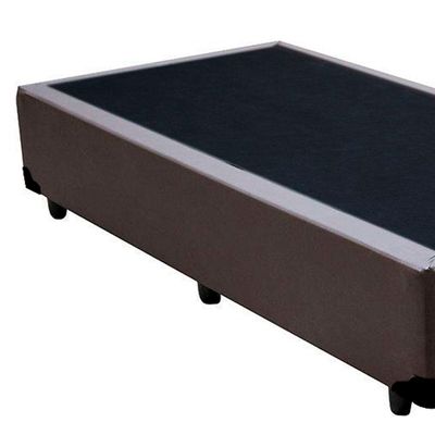 Cama Box Solteiro Sintético Mega Cama Marrom 88x188x42cm
