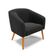 Kit 01 Namoradeira 02 Lugares E 02 Poltronas Suede Preto