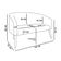 Kit 01 Namoradeira 02 Lugares E 02 Poltronas Suede Preto