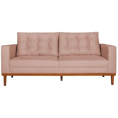 Sofá 2 Lugares Dubai Suede Rosê