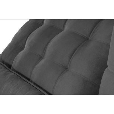 Sofá Modular 4 Lugares 2.30M Retrátil E Reclinável Cinza
