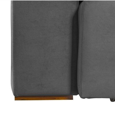 Sofá Modular 4 Lugares 2.30M Retrátil E Reclinável Cinza