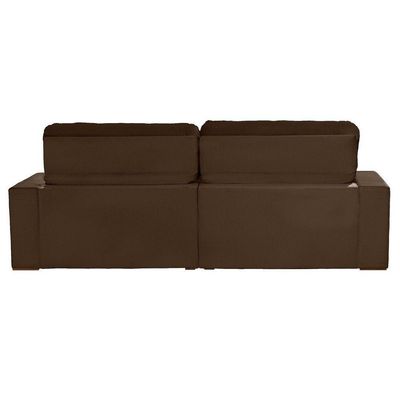 Sofá Modular 5 Lugares 2.50M Retrátil E Reclinável Marrom