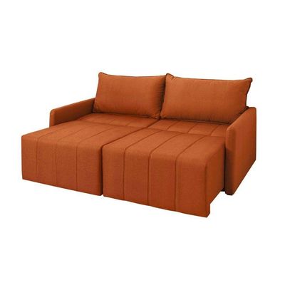 Sofá Cama Montana Retrátil E Reclinável 3 Lugares Sofatec Terracota