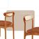 Conjunto 2 Cadeira De Jantar Noronha Premium Moderna Mobília Star Puce/imbuia Natural