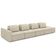 Sofá Ilha E Puff Sala Living 425cm Siesta M22 Linho Areia - Mpozenato