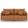 Sofá 2 Lugares Living 172cm Pé Madeira Zoe Sintético Camel Z08 - Mpozenato