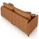 Sofá 2 Lugares Living 172cm Pé Madeira Zoe Sintético Camel Z08 - Mpozenato