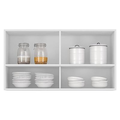 Armário De Cozinha Aéreo 100cm Pérola Z34 Branco - Mpozenato