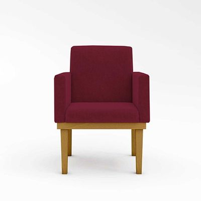Kit Sofá Namoradeira + Poltrona Reforçada marsala