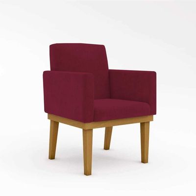 Kit Sofá Namoradeira + Poltrona Reforçada marsala