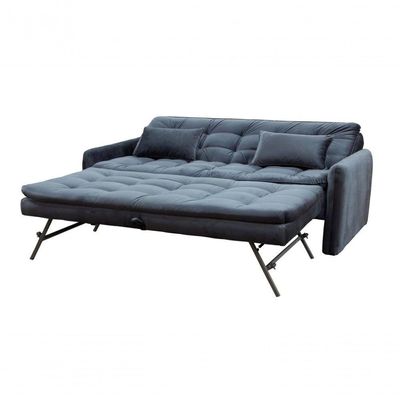 Sofá Cama Reclinável Com Cama Auxiliar - Veludo
