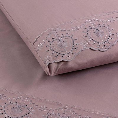 Jogo Cama Casal Cherry Bordado Inglês 4pç 100% Poliéster - Frape_uv