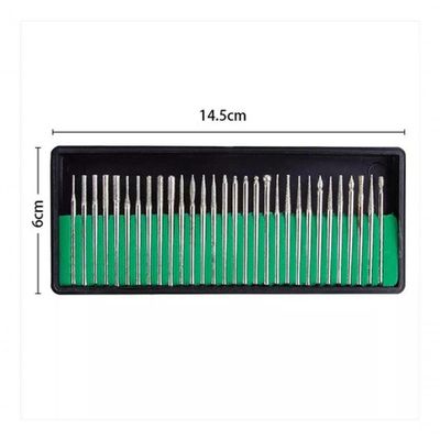 Kit Broca Diamantadas 30 Und Lixa Elétrica Micromotor