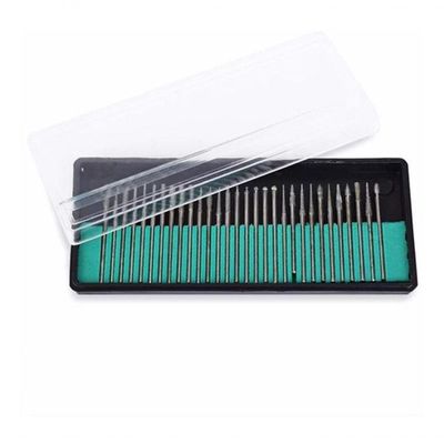 Kit Broca Diamantadas 30 Und Lixa Elétrica Micromotor
