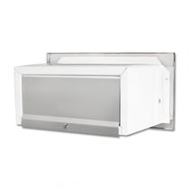 Caixa De Correio Carta Frente Em Inox Escovada Com Tarja Preta 14 Cm Profundidade