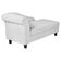 Recamier Diva França 1,40m Suede Branco - Inova Decor