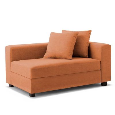 Recamier Divã Aspen 1,60m Veludo Terracota - Inova Decorações