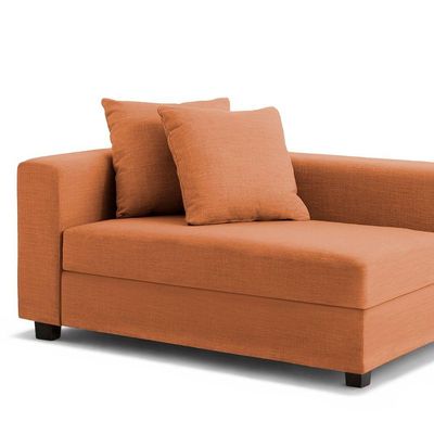 Recamier Divã Aspen 1,60m Veludo Terracota - Inova Decorações