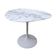 Mesa De Jantar Sol Saarinen Orgânica E Marmore Branco Extra 100x90cm