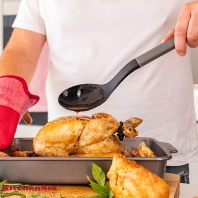 Jogo Colher Perfurada E Sólida Multiuso Cinza Kitchenaid