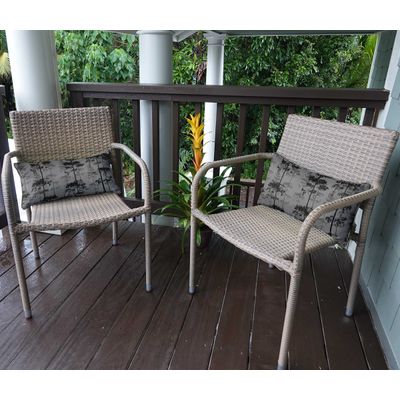 Capa Retangular Impermeável para Almofada Lombar em Poliéster, Uso Interno/Externo para Móveis de Pátio - Vargottam 30,48 Cm × 45,72 Cm / Cinza