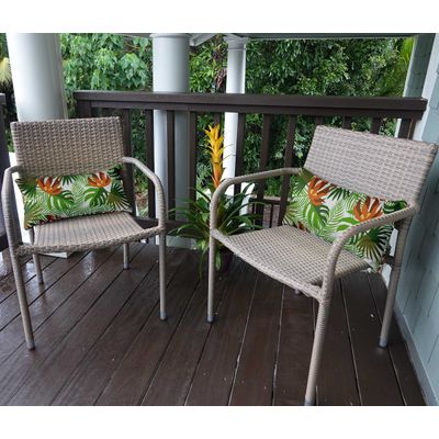 Capa de Almofada Lombar em Poliéster Interno/Externo, Impermeável para Todas as Intempéries, Retangular para Móveis de Pátio - Vargottam 30,48 Cm × 60,96 Cm / Verde