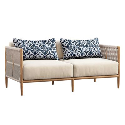 Capa para Almofada Lombar de Poliéster Interno/Externo, Impermeável e Resistente a Intempéries, Retangular para Pátio - Vargottam 30,48 Cm × 45,72 Cm / Branco