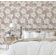 Papel Contact Vinílico Autoadesivo Impermeável Removível Estampa Lily Bloom Tema Natureza para Paredes, Armários e Cômoda Marrom - S4sassy 63,5 cm (L) × 609,6 cm (C) / Marrom - Vinil Liso