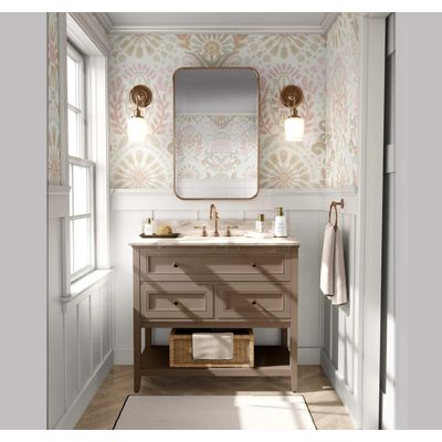 Rolo Vinílico Autoadesivo Impermeável Bege Contemporâneo Removível com Motivos Étnicos para Paredes, Armários e Cômoda - S4sassy 63,5 cm (L) × 152,4 cm (C) / Bege - Vinil Texturizado