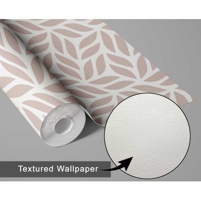 Papel de Parede Folha Moderna Marrom Autoadesivo em Vinil, Revestimento Decorativo Fácil DIY para Quarto, Armários e Sala - S4Sassy 63,5 cm (L) × 152,4 cm (C) / Marrom - Vinil Texturizado
