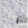 Papel de Parede Vinílico Autoadesivo Floral Contorno Chique Impermeável Branco Removível para Quartos, Locais Alugados e Armários - S4Sassy 63,5 cm (L) × 914,4 cm (C) / Branco - Vinil Liso