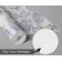 Papel de Parede Vinílico Autoadesivo Floral Contorno Chique Impermeável Branco Removível para Quartos, Locais Alugados e Armários - S4Sassy 63,5 cm (L) × 152,4 cm (C) / Branco - Vinil Liso