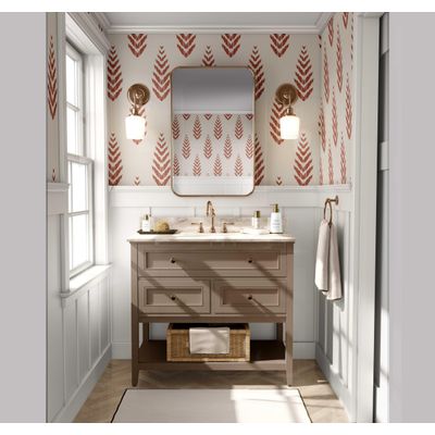 Papel Vinílico Autoadesivo Estampa Ikat Folhas Impermeável Removível Estilo Asiático para Quartos, Salas, Locatários e Armários - S4Sassy 63,5 cm (L) × 609,6 cm (C) / Bege - Vinil Liso