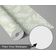 Papel de Parede Vinil Adesivo Botânico Chique Verde, Impermeável e Removível para Quartos, Salas, Locatários e Armários - S4Sassy 63,5 cm (L) × 304,8 cm (C) / Verde - Vinil Texturizado