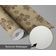 Papel de Parede Vinílico Adesivo Estampa Dália Impermeável Removível Estilo Asiático para Quartos e Salas, Locatários e Armários - S4Sassy 63,5 cm (L) × 152,4 cm (C) / Cinza - Vinil Texturizado