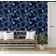 Papel de Parede Vinílico Autoadesivo Azul, Floral Rústico de Trepadeira, Prova d'Água Removível para Salas, Aluguel e Armários - S4Sassy 63,5 cm (L) × 609,6 cm (C) / Azul - Vinil Liso