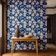 Papel de Parede Vinílico Autoadesivo Estampa Floral Chique Azul, à Prova d'Água Removível para Quartos, Locatários, Armários - S4Sassy 63,5 cm (L) × 609,6 cm (C) / Azul - Vinil Texturizado