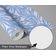 Papel de Parede Estampa Tropical de Folhas Azul, Vinil Autoadesivo Decorativo, Fácil DIY para Quarto, Armários e Ambientes - S4Sassy 63,5 cm (L) × 609,6 cm (C) / Azul - Vinil Texturizado