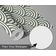 Papel de Parede Vinílico Autoadesivo Geométrico Semicírculo Bege, Fácil DIY para Quarto, Armários e Sala de Estar - S4Sassy 63,5 cm (L) × 152,4 cm (C) / Bege - Vinil Texturizado