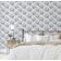Mini Ilha de Palmeira Papel de Parede Cinza Autoadesivo de Vinil, DIY Fácil para Quarto, Sala, Armários - S4Sassy 63,5 cm (L) × 152,4 cm (C) / Cinza - Vinil Liso
