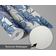 Removível Natural Impermeável Papel Contato Mosaico Abstrato de Lírios Paredes, Armários, Cômoda Vinílico Autoadesivo Azul - S4Sassy 63,5 cm (L) × 304,8 cm (C) / Azul - Vinil Texturizado