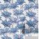 Removível Natural Impermeável Papel Contato Mosaico Abstrato de Lírios Paredes, Armários, Cômoda Vinílico Autoadesivo Azul - S4Sassy 63,5 cm (L) × 609,6 cm (C) / Azul - Vinil Texturizado