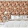Papel de Parede Vinílico Autoadesivo Botânico de Romã Marrom, Fácil DIY para Quarto Estilo Fazenda, Armários e Ambientes - S4Sassy 63,5 cm (L) × 304,8 cm (C) / Marrom - Vinil Texturizado