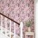 Papel de Parede Vinílico Autoadesivo Estampa Floral Aquarela à Prova d'Água Rosa Removível para Ambientes Alugados, Armários - S4Sassy 63,5 cm (L) × 152,4 cm (C) / Rosa - Vinil Texturizado